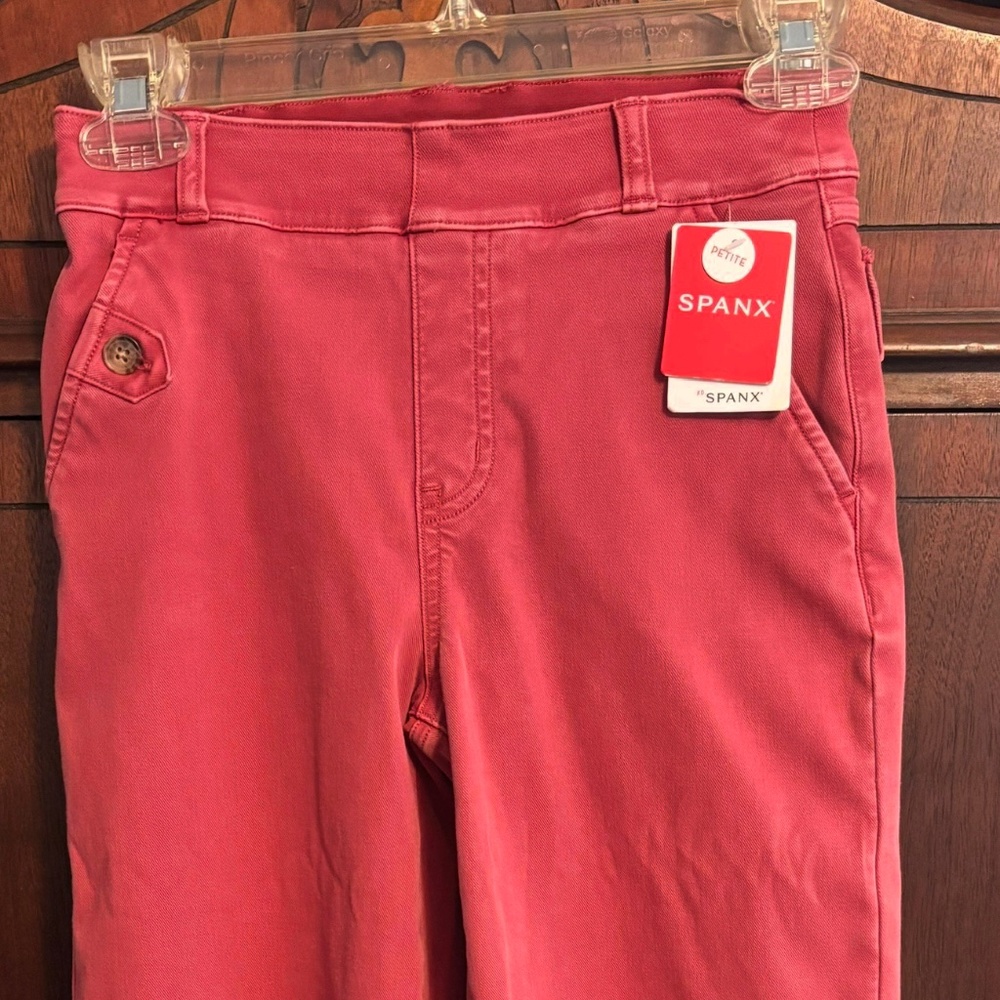 Spanx twill wide leg crop. Size xsP Wild Rose  new with tags